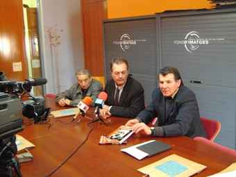Ventura (dreta) amb el president del consell i Josep Sala.
