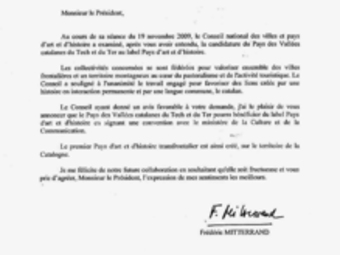 La carta de Mitterrand.  EL PUNT