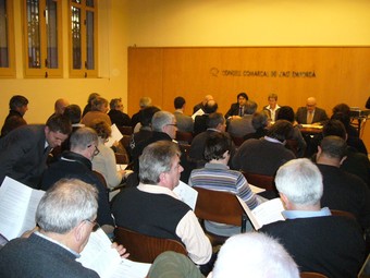 Al consell convocat ahir a la tarda hi van assistir més de quaranta alcaldes.  M.V