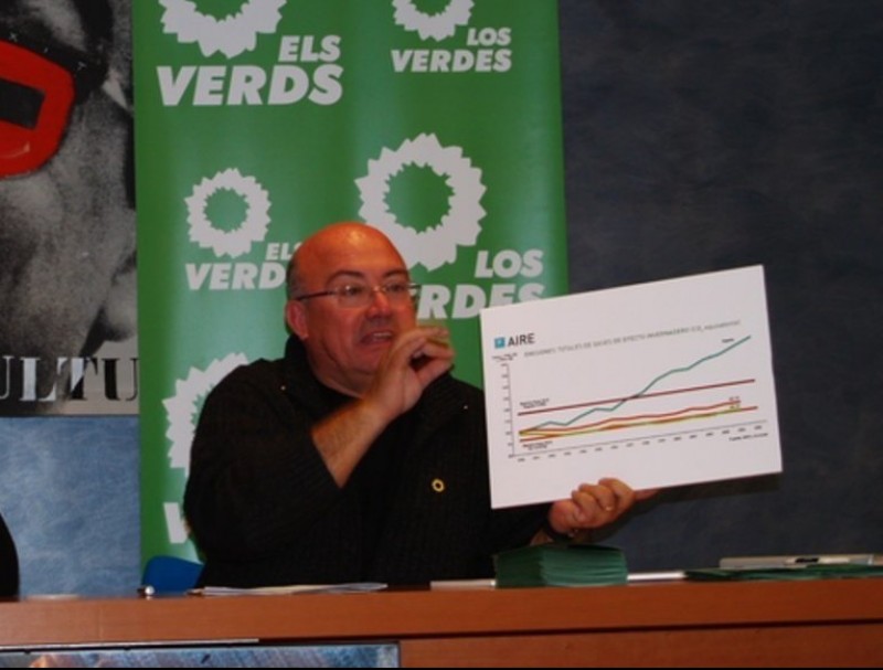 Joan Francesc Peris explica el grau d'inversions a la comarca. ARXIU