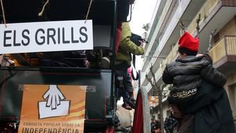 Detall d'un dels carros participants ahir als Tres Tombs.  ORIOL DURAN