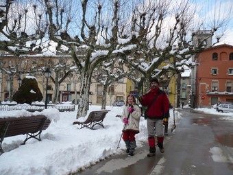 Uveïns de Sant Feliu a punt de treure la neu. J.C. 