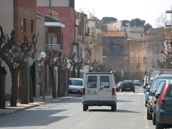 Es planeja treure trànsit del centre de Montbrió.  M. MARTÍNEZ