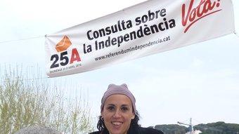 Anna Castelo, portaveu de la Plataforma Sant Cebrià Decideix. T.M