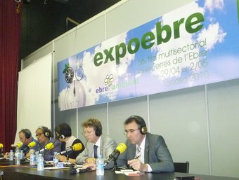 El programa de Catalunya Informació es va fer en directe a Expoebre. G.M