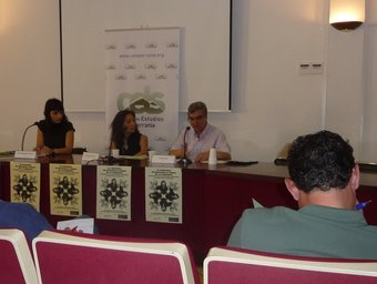 Soud El Hadri ha intervingut, com a mediadora intercultural a la Jornada de Villar. /  ESCORCOLL