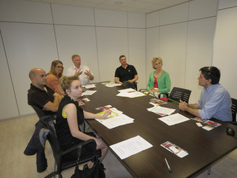 Visita dels quatre representants suecs al Viver d'Empreses de Forallac. Premsa Forallac