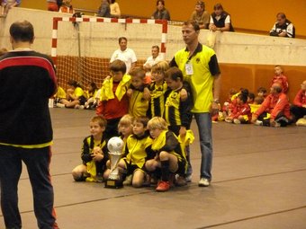 Un dels equips del Club Poliesportiu Santa Pau, guanyador de la seva categoria. J.C.