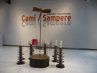 «Libera me» és una de les peces escultòriques de Camí que conforma la mostra.  M.M