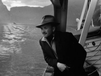 Benet Espuny a un dels fiords de Noruega fotografiat el 1951, quan tenia 31 anys. EL PUNT