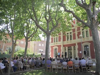 Inauguració del rehabilitat Mas Vilanova de Reus, ahir a la tarda.  JUDIT FERNÀNDEZ