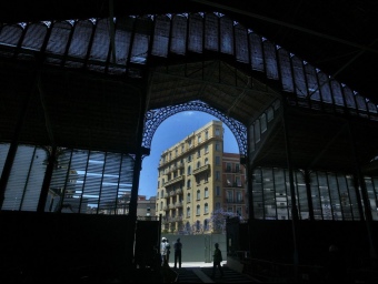El mestre d'obres Josep Fontserè i Mestre va projectar el mercat del Born de Barcelona, ara en obres.  ARXIU /JUANMA RAMOS