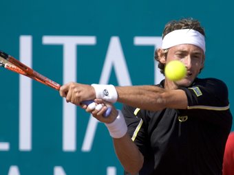 Juan Carlos Ferrero participa en la tercera edició de l'Open de Tennis. / ARXIU
