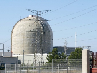 Edifici del reactor en una imatge d'arxiu de la central nuclear de Vandellòs II. JUDIT FERNÀNDEZ