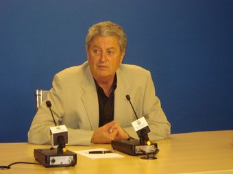 Ferran Mut, presenta en conferència de premsa el projecte de recuperació. CEDIDA