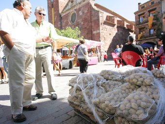 Els visitants ahir durant la celebració