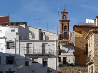 Vista panoràmica de les Alcubles des del carrer Sant Agustí. ESCORCOLL