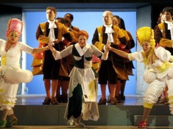 Escena de l'òpera “La Ventafocs” que es representa a Gandia. ARXIU