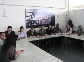 Un instant de la reunió de seguiment del pla i les previsions per al 2011, ahir, al Vapor Llonch de Sabadell E.A