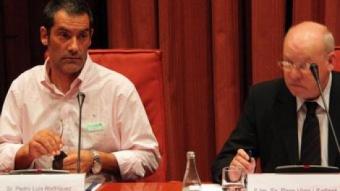 Pedro Luís Rodríguez, administrador d'una de les empreses sota sospita, New Letter, el dia que va anar al Parlament ACN