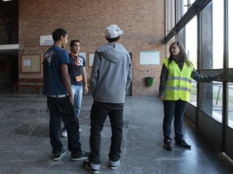 A l'institut Pere Martell de Tarragona 40 alumnes del cicle superior de riscos laborals van coordinar el confinament J. C. LEÓN