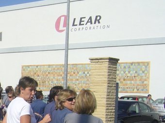 Els treballadors de Lear han fet diverses protestes contra els acomiadaments, com aquesta a Roquetes ARXIU
