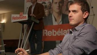 Albert Rivera en un acte de campanya