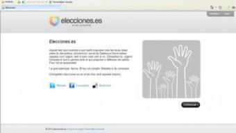 La web Elecciones.es, que permet a l'usuari conèixer quines són les seves tres principals afinitats polítiques de cara al 28-N ARXIU