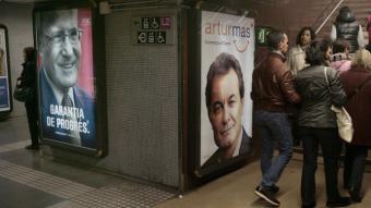 El cara a cara de Montilla i Mas no té lloc tampoc a les estacions del metro de Barcelona JOSEP LOSADA