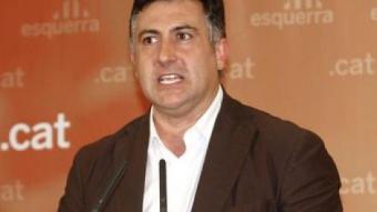 El candidat d'ERC, Joan Puigcercós, en un acte aquest dimarts a Barcelona EFE