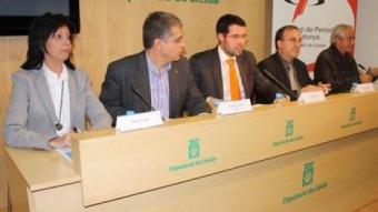 Debat electoral de les 5 principals forces polítiques de Lleida celebrat a la Diputació de Lleida i organitzat pel Col·legi de Periodistes. ACN