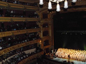 Imatge de l'actuació de Gospel Viu! al Gran Teatre del Liceu O.S