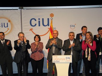 Duran i Lleida va protagonitzar ahir al vespre l'acte central de campanya de CiU al Vendrell. EL PUNT