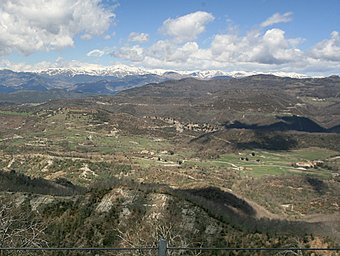 Esplédida vista panoràmica des del Santuari de Bellmmunt.  MANEL LLADÓ