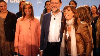 Mariano Rajoy i Alícia Sánchez-Camacho durant l'acte ACN