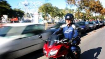Albert Rivera, en moto ACN