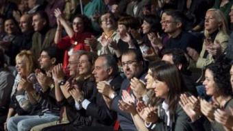 Els reagrupats van celebrar ahir l'acte central de campanya a Barcelona ROBERT RAMOS