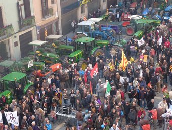 La manifestació de Mataró va aplegar unes 2.000 persones. LL.ARCAL