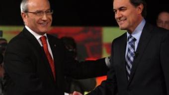 Montilla i Mas al debat de diumenge aTV3 ORIOL DURAN