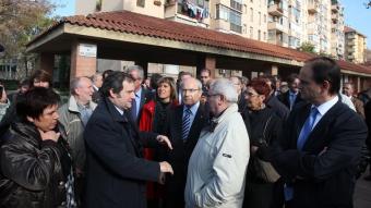 José Montilla i Jordi Hereu van visitar, ahir el barri del Bon Pastor de Barcelona ORIOL DURAN