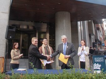 Els tres síndics portaveus han signat el manifest unitari. CEDIDA