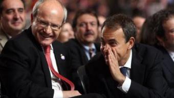 José Montilla amb Rodríguez Zapatero al palau Sant Jordi ORIOL DURAN