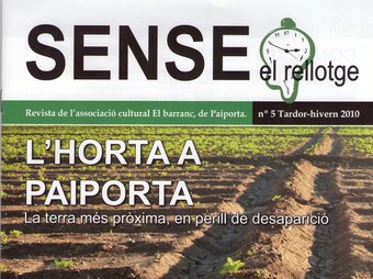 Portada de la revista Sense el rellotge. ESCORCOLL