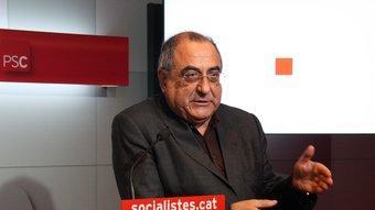 El dirigent del PSC Joaquim Nadal, ahir després de la reunió del grup parlamentari socialista XAVIER ALSINET / ACN