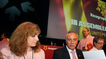 Joan Carretero, al juliol amb la candidata per Barcelona i mà dreta des dels temps en què militaven a Esquerra, Rut Carandell PERE VIRGILI