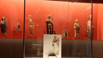 La Verge de Saidí , que es troba sota custodia del Museu de Lleida, és una de les peces que reclama l'Aragó i que a Barbastre s'exposa mitjançant una fotografia. LAURA CORTÉS / ACN