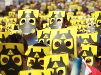 Protesta contra el magatzem nuclear a Ascó celebrada a Barcelona l'abril passat ACN