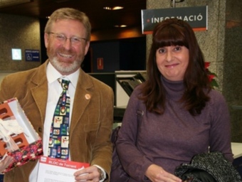 Vicent Beguer i Maria Herrada, membres del Bloc Nacionalista. ARXIU