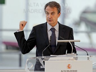 El president del govern espanyol, José Luis Rodríguez Zapatero, durant una intervenció pública. EFE