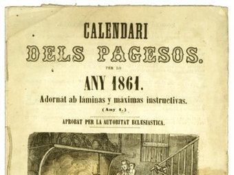 Antiga portada del calendari del pagès